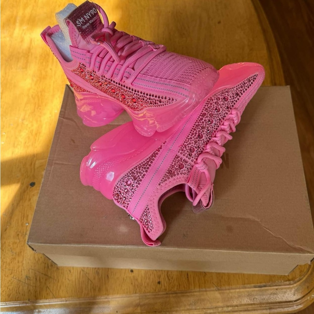 Steve Madden Pink Platform Sneakers